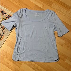 Talbots Soft Blue Short Sleeve Tee